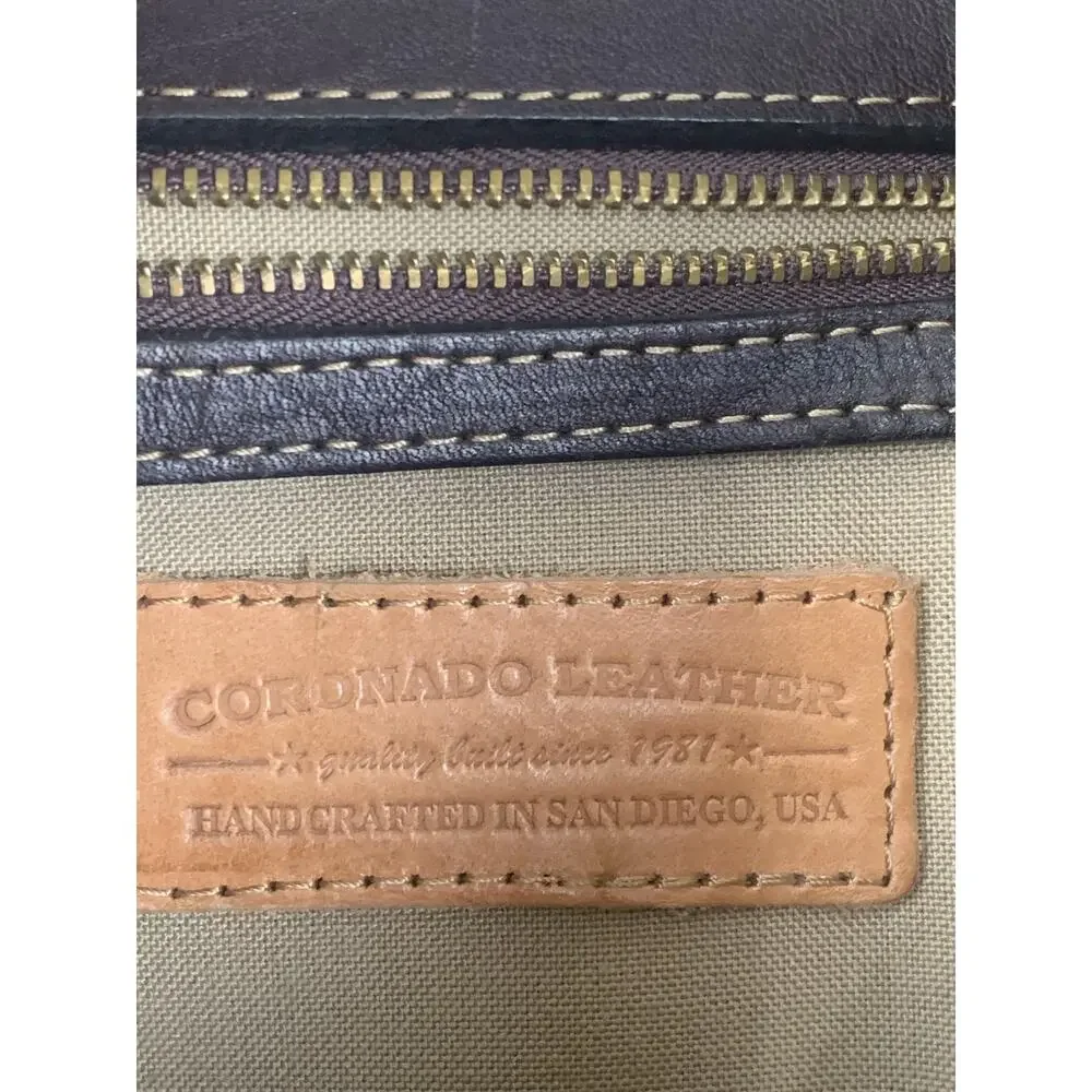 Coronado Leather Messenger Bag Satchel Shoulder Crossbody Handmade USA